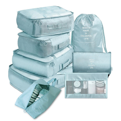 Luggage Organizer Storage Packing Cube Travel 8 Pcs Set