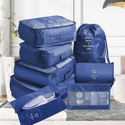 Luggage Organizer Storage Packing Cube Travel 8 Pcs Set