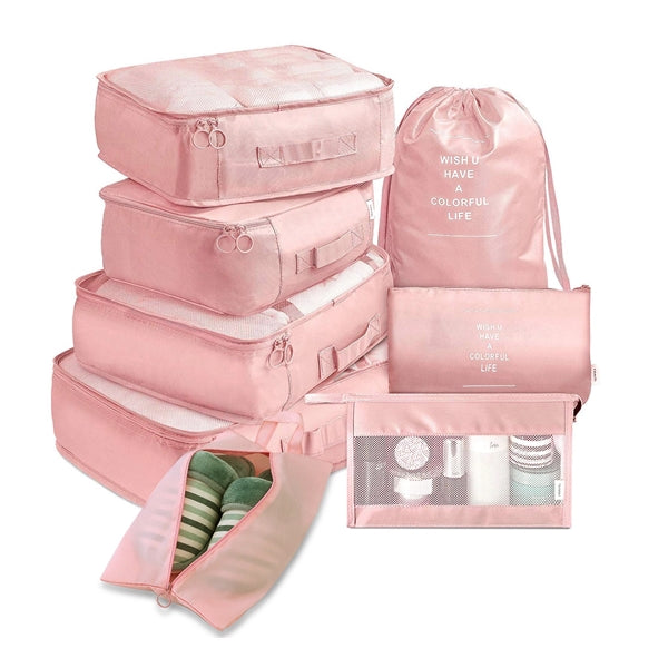 Luggage Organizer Storage Packing Cube Travel 8 Pcs Set