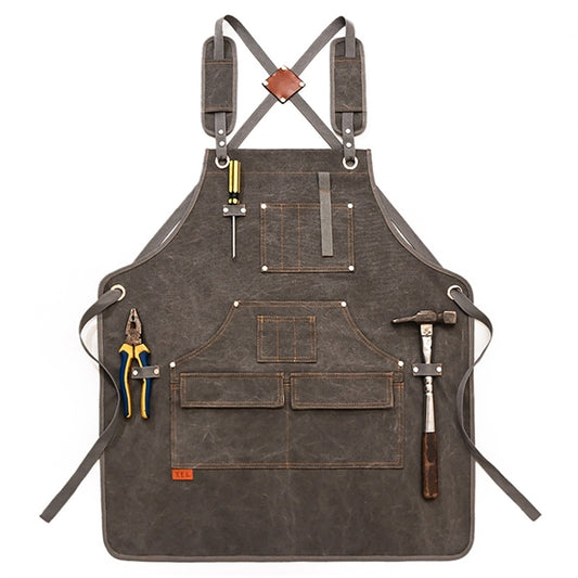 Canvas Cross Back Apron
