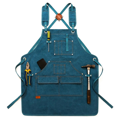 Canvas Cross Back Apron