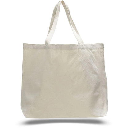 12 oz. Extra Large Grocery Cotton Tote Bag 20"x15"x5"