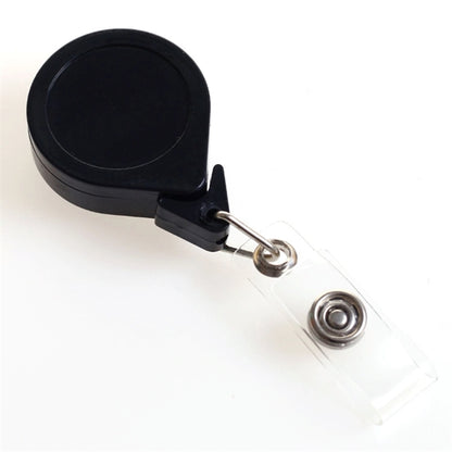 Tear-Drop Retractable Round Badge Reel w/ Pins