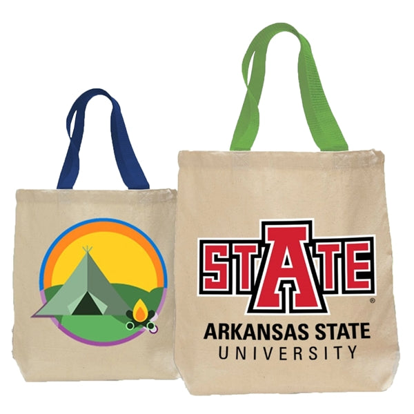 12 oz. Cotton Canvas Tote Bag w/ Nylon Web Handles