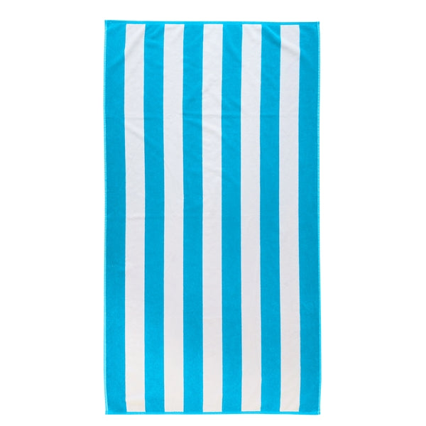 35x70 Terry Velour Cabana Stripe Beach Towels 18.75 LB/Dz
