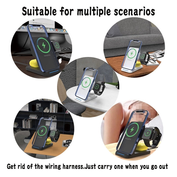 3 In 1 Fast Wireless Charging Dock