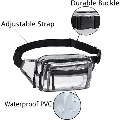 Clear Fanny Pack Multi-Purpose Waist Bag