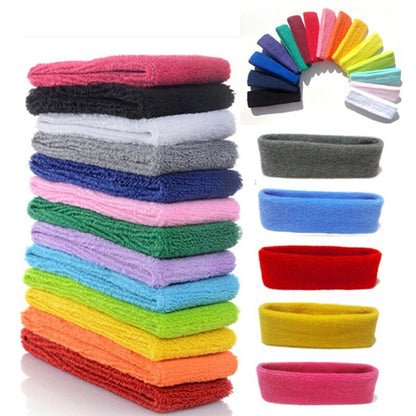 Unisex Sports Cotton Sweatband