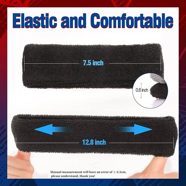 Unisex Sports Cotton Sweatband