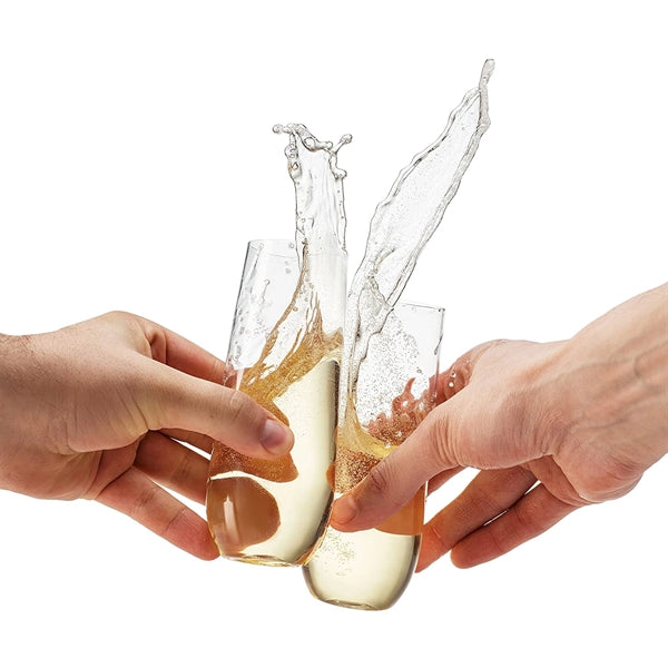 Stemless Plastic Champagne Flute