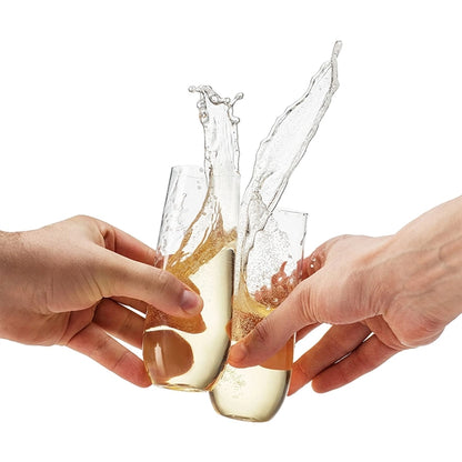 Stemless Plastic Champagne Flute