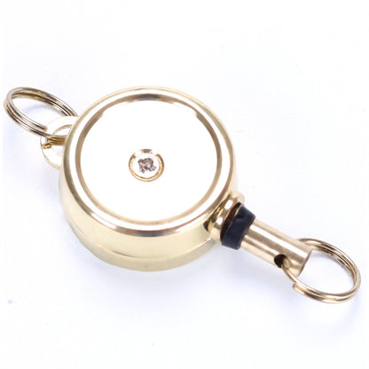 Metal Zinc Alloy Round Badge Reel w/ Keyring