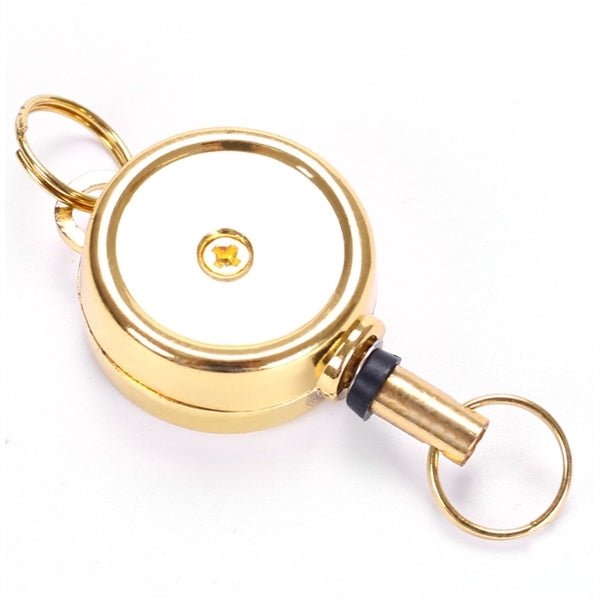 Metal Zinc Alloy Round Badge Reel w/ Keyring