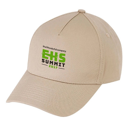 Low Crown (Constructed) 5 Panel Cotton Twill Cap