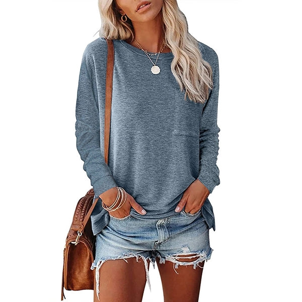 Women Casual Loose Long Sleeve Shirts