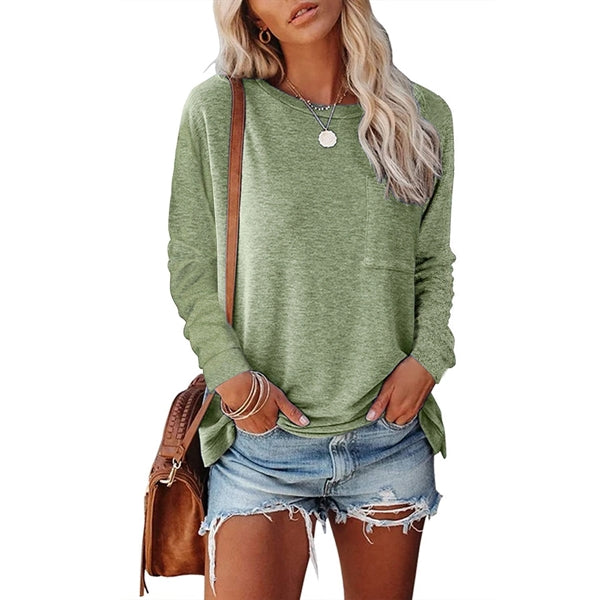 Women Casual Loose Long Sleeve Shirts