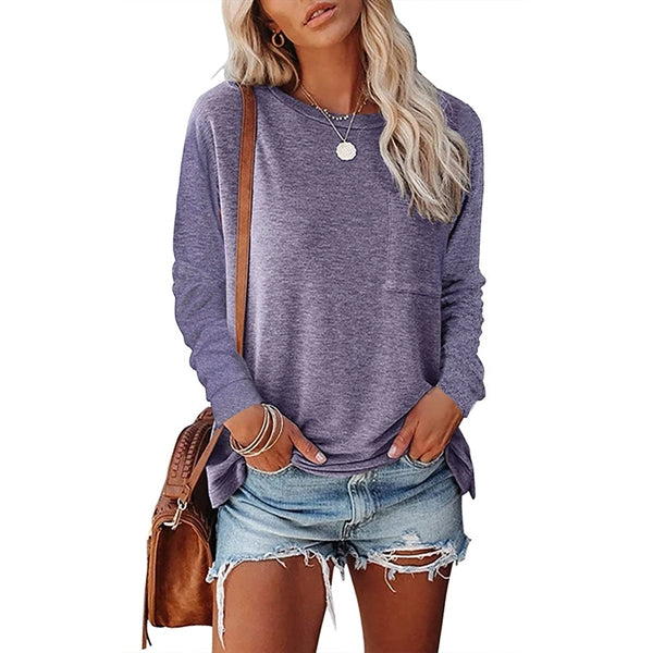 Women Casual Loose Long Sleeve Shirts