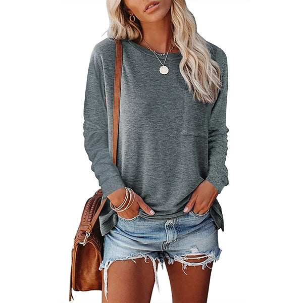 Women Casual Loose Long Sleeve Shirts