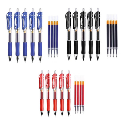 Office School Home Work Point Rollerball Gel Ink Pens