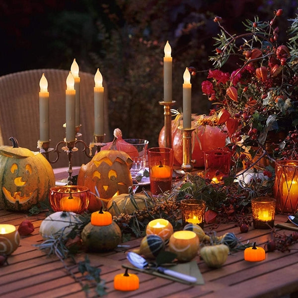 Halloween 12 Pack Led Pumpkin Light