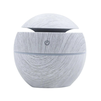 130Ml Usb Electric Air Humidifier Wood Grain 7 Color Lights