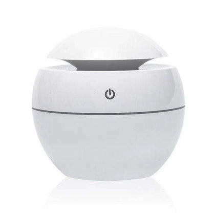 130Ml Usb Electric Air Humidifier Wood Grain 7 Color Lights