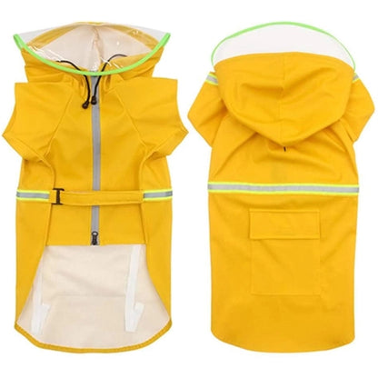 Raincoats for Large Dogs with Reflective Strip Rain