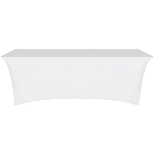 8' Customized Open Back Stretch Style Table Cover