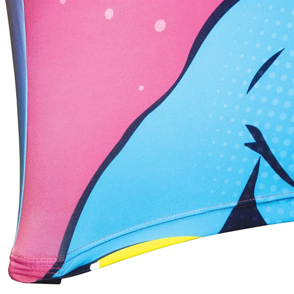 8' Customized Open Back Stretch Style Table Cover