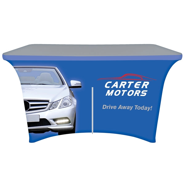 4' Customized Zipper Back Stretch Style Table Cover