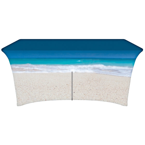 6' Customized Zipper Back Stretch Style Table Cover