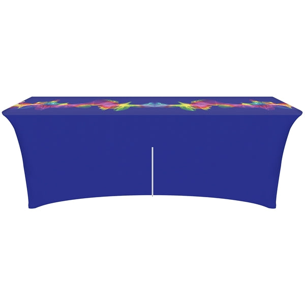 8' Customized Zipper Back Stretch Style Table Cover