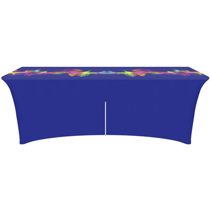 8' Customized Zipper Back Stretch Style Table Cover