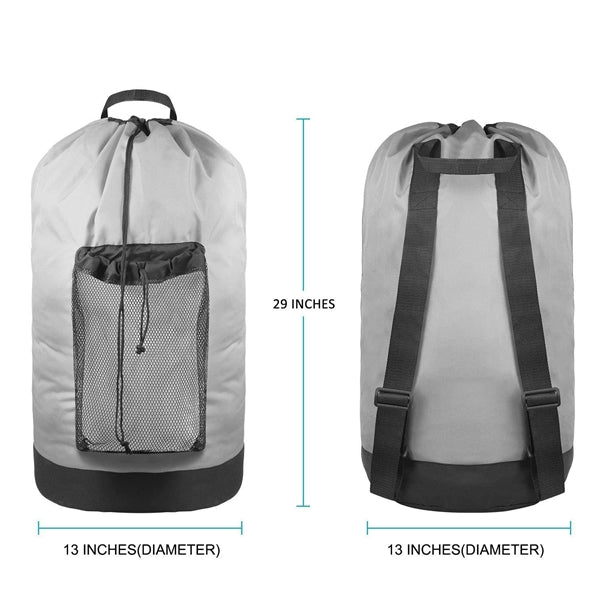 Backpack Laundry Bag With Mesh Pocket