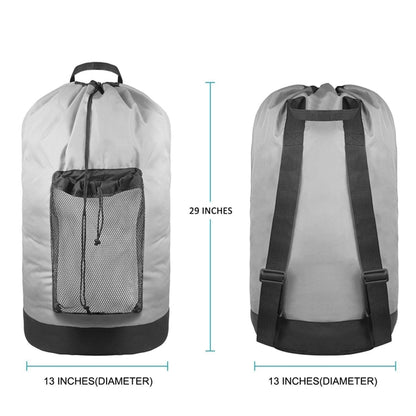 Backpack Laundry Bag With Mesh Pocket
