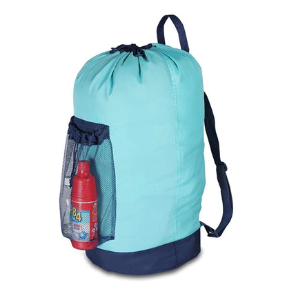 Backpack Laundry Bag With Mesh Pocket
