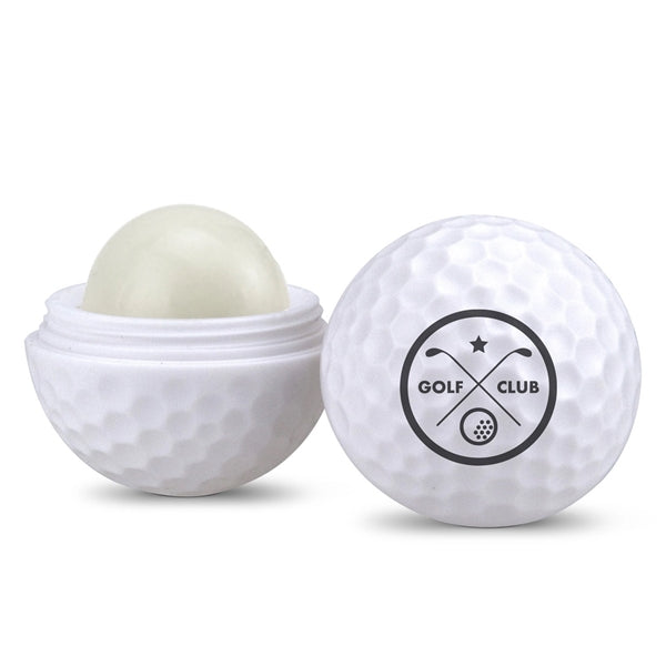 Golf Ball Shaped Lip Balm Moisturizer Container