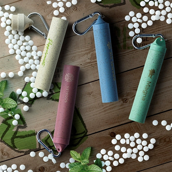 Wheat Straw Mini Mints Keychain