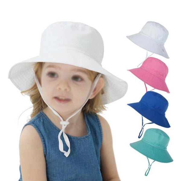 Adjustable Toddler Wide Brim Bucket Sun Hat