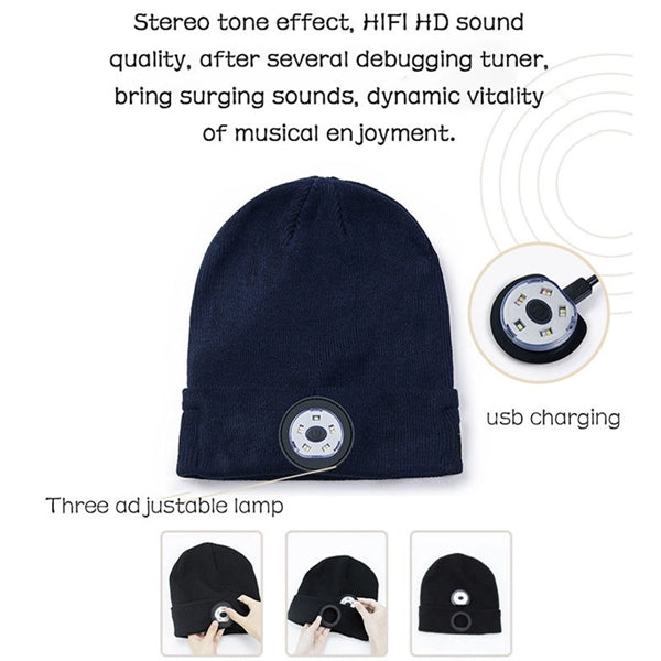 Led Light Music Knitted Cap