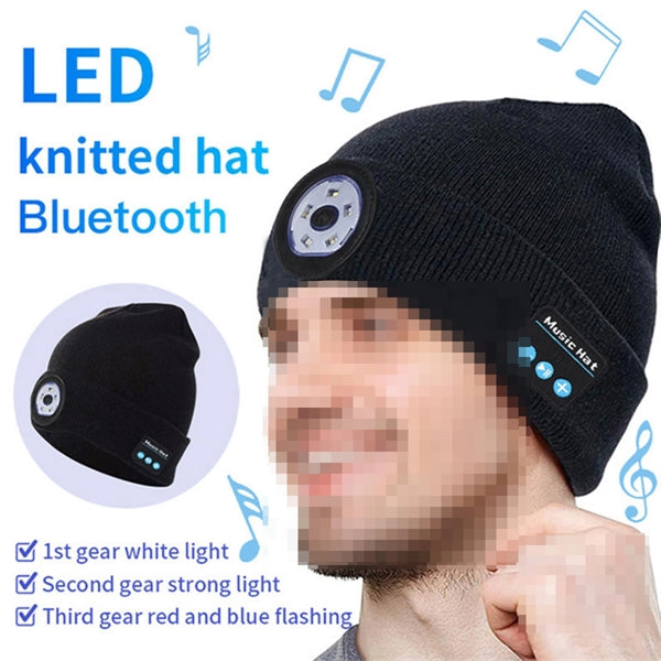 Led Light Music Knitted Cap