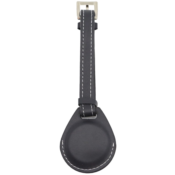 Custom Leather Air-Tag Holder w/ Buckle Closure Hang Tag