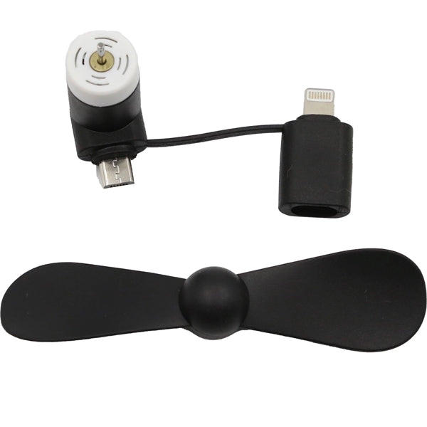 Mini USB Fan Dual with Lightning and MicroUSB