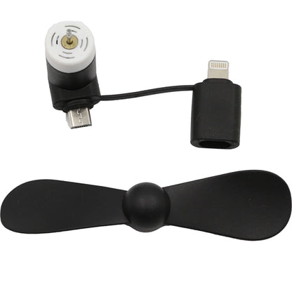 Mini USB Fan Dual with Lightning and MicroUSB