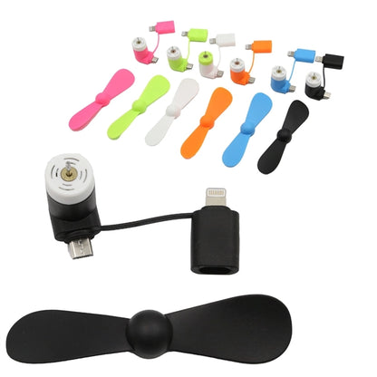 Mini USB Fan Dual with Lightning and MicroUSB