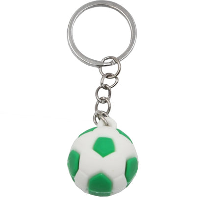 Soccer Shaped Keychains Silicone Keyring
