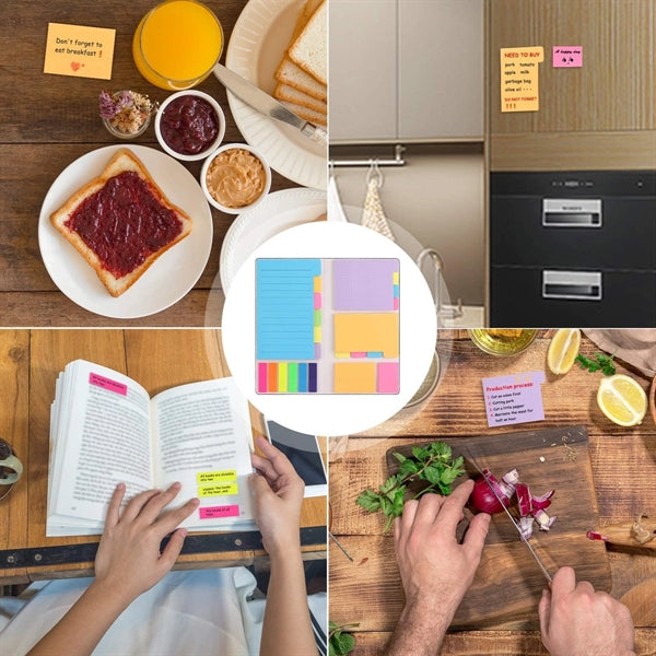 Portable Multicolor Custom Sticky Notes Set