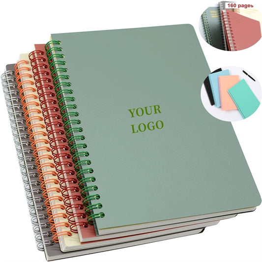 Solid Color Waterproof Spiral Journal Notebook