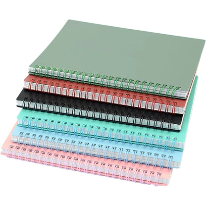 Solid Color Waterproof Spiral Journal Notebook