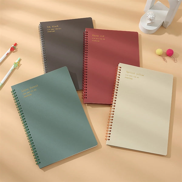 Solid Color Waterproof Spiral Journal Notebook